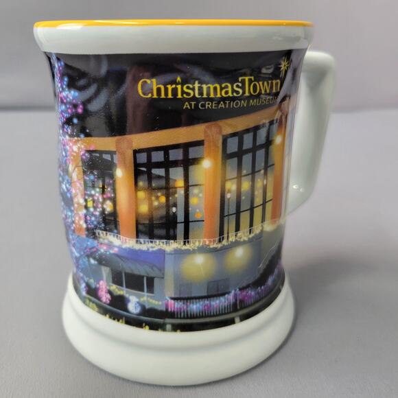 Creation Museum Christmas Town Nativity Scene. Mug Embossed 4.25 Tall 16 fl. oz - Picture 6 of 12
